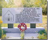 Bridgeville Church and Cemetery Monument